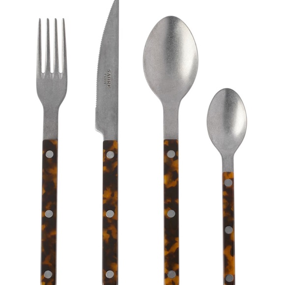 Sabre Brown Bistrot Vintage Flateware - 24pc Set ( NWT) - Picture 1 of 5